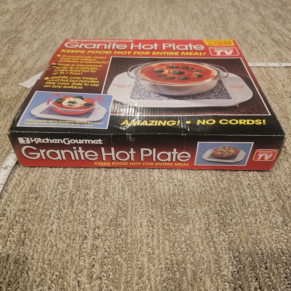 Kitchen Gourmet Granite Hot Plate - Picture 2 of 6